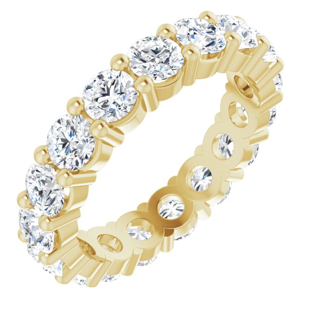3.57 ct. Round Diamond Eternity Band-VIRABYANI